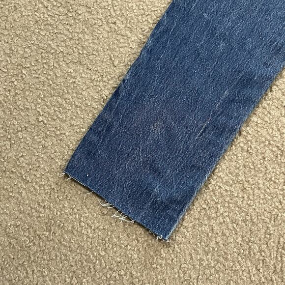 Vintage 80's Levis 26501 High Rise Button Fly Denim Jeans Cropped Size 26x26 - Picture 7 of 12